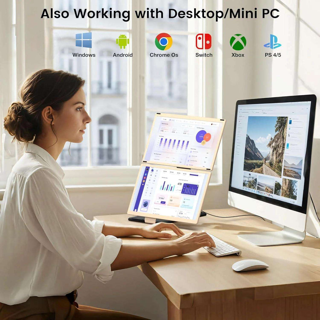 Two-Screen Portable Monitor