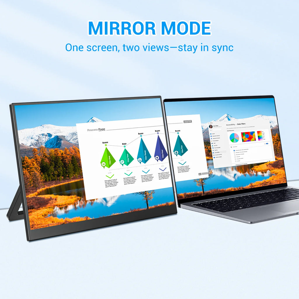 Single-Screen Portable Monitor